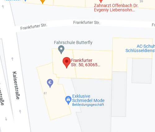 Google-Maps | Standort Offenbach am Main